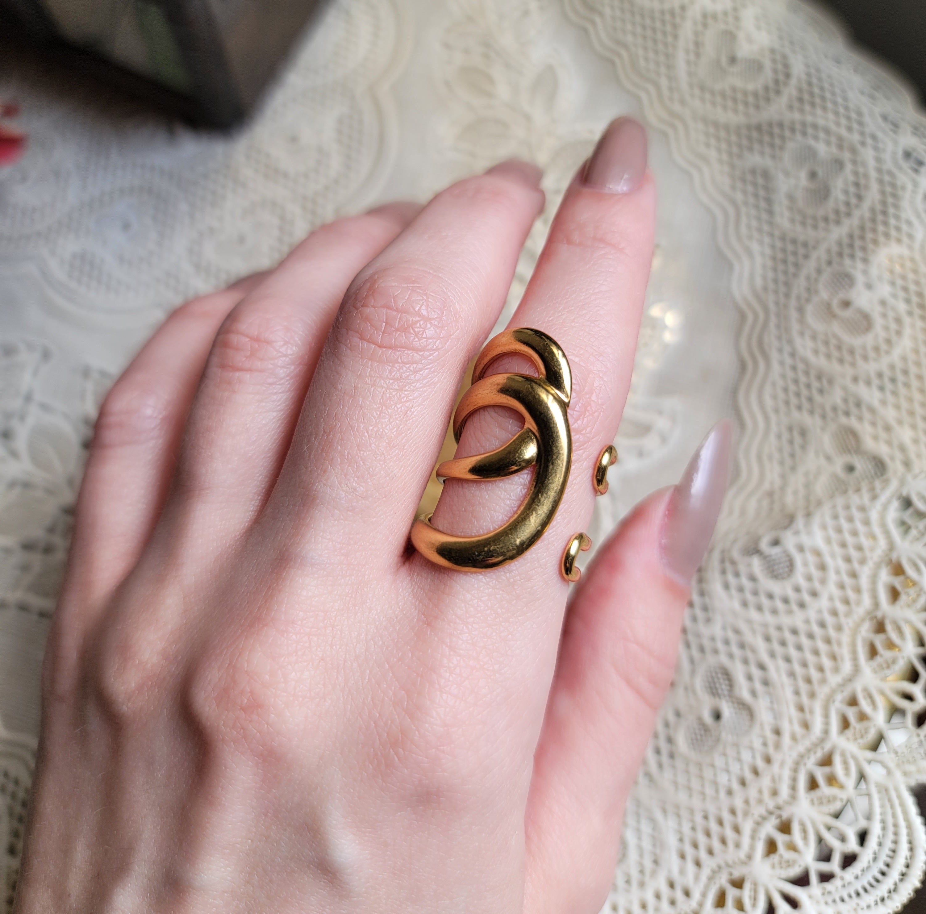 Golden Flow ring