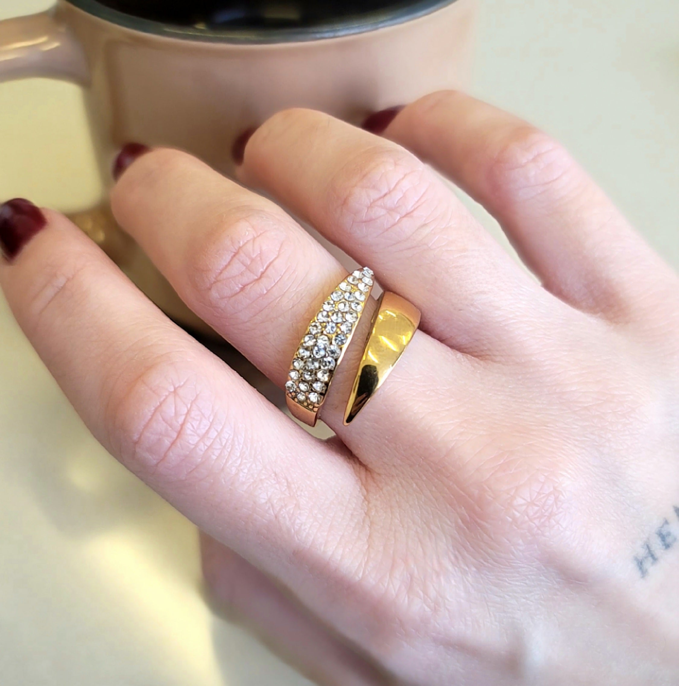 Crystal Twist Ring
