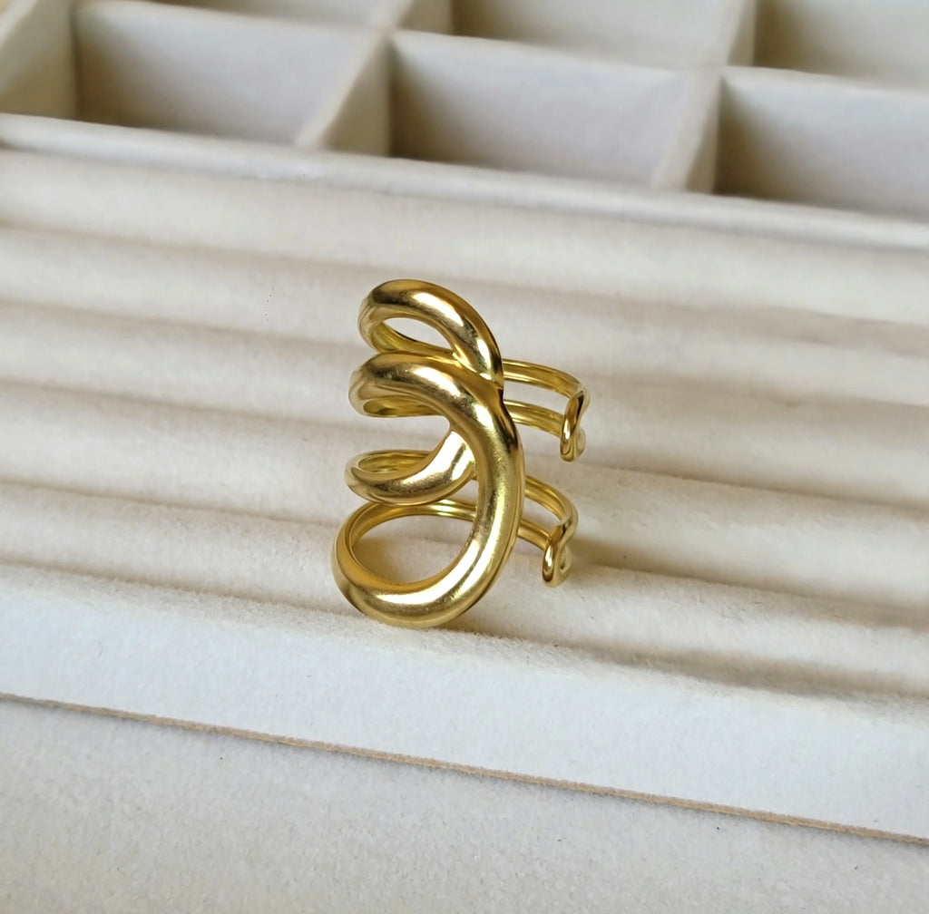 Golden Flow ring