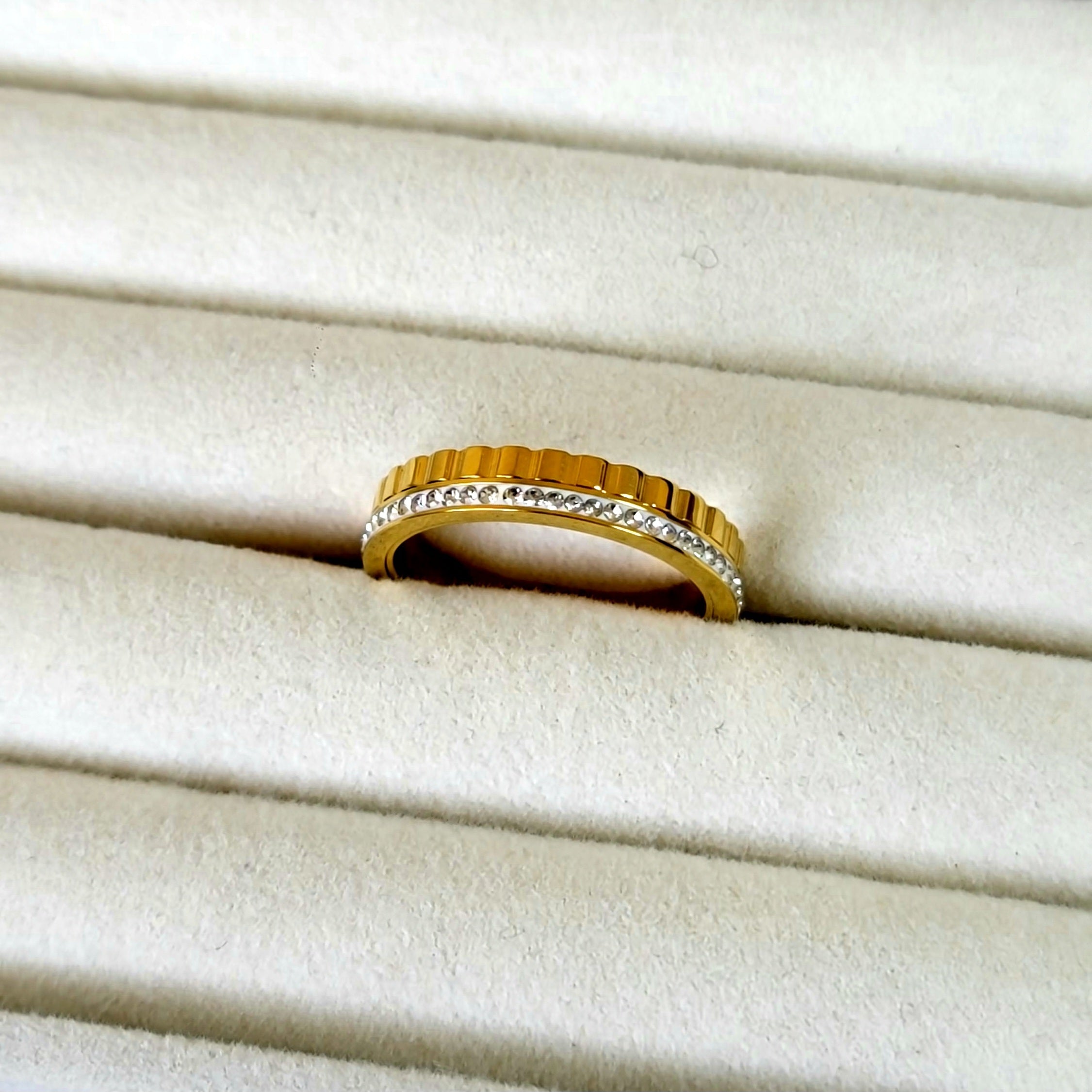 Crystal Line Ring
