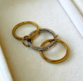 Gold Crystal Stack Ring
