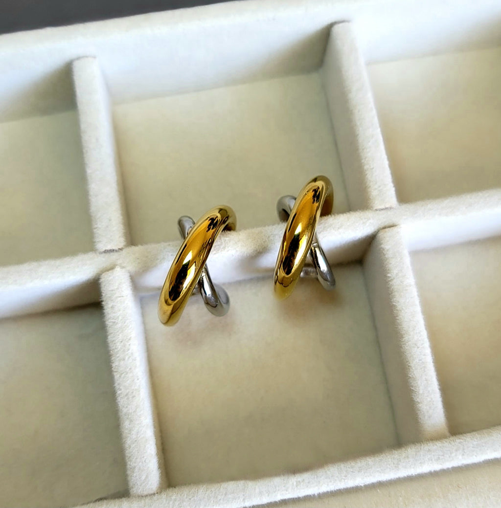 Silver Gold Ear Cuffs