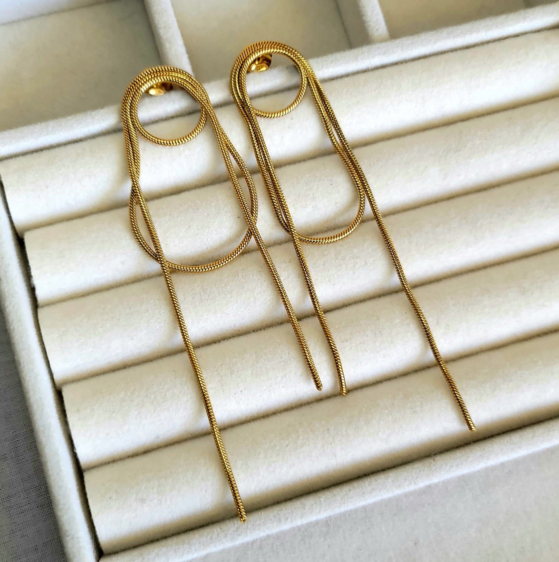 Golden Tassel Earrings