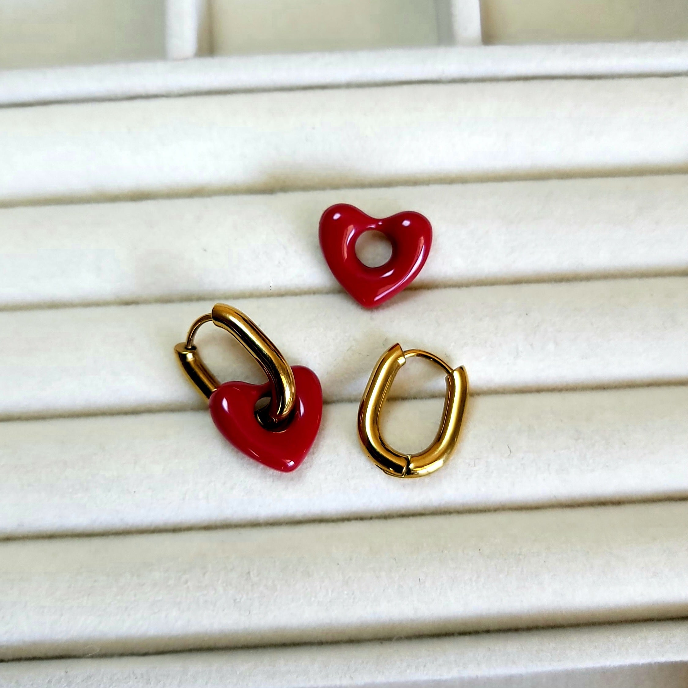 Heart Drop Earrings