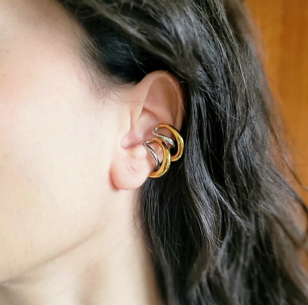 Silver Gold Ear Cuffs
