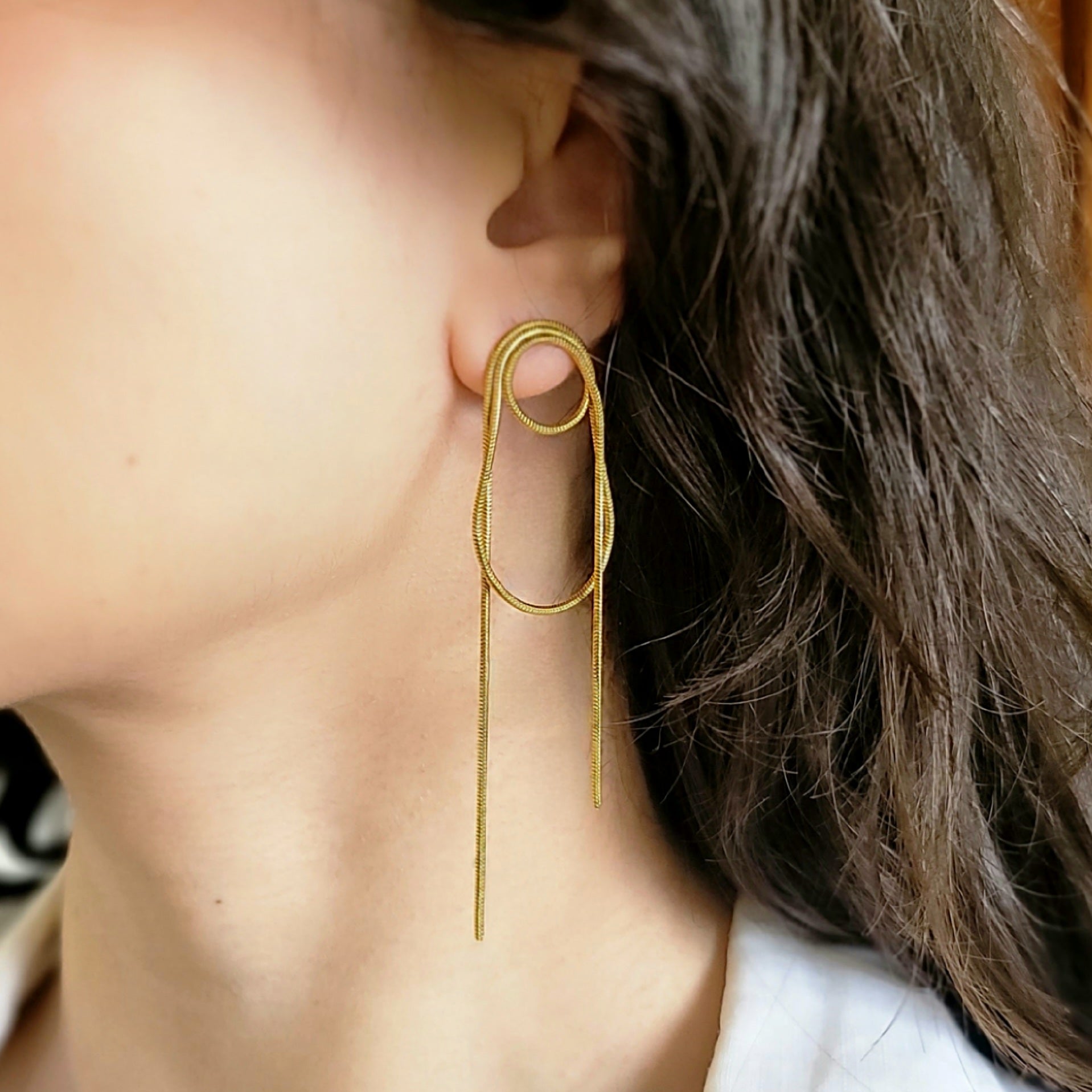 Golden Tassel Earrings
