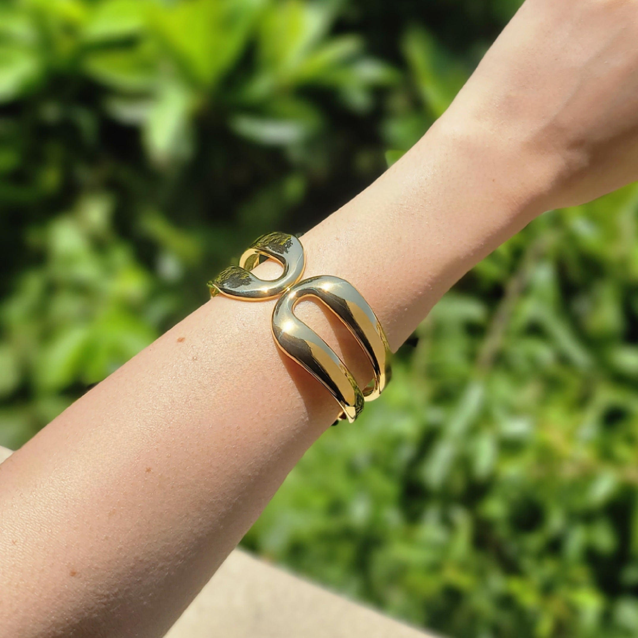 Bold Hinged Cuff Bracelet
