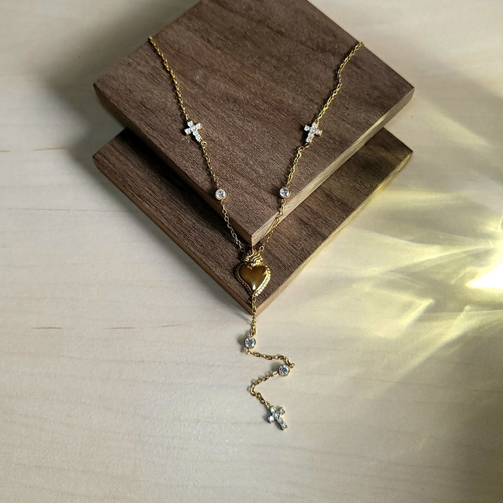 Crystal Cross Necklace