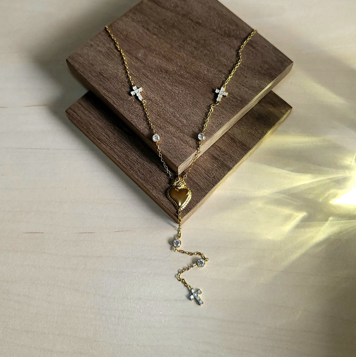 Crystal Cross Necklace